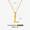 Wholesale Stainless Steel And Titanium Steel Ins Style Letter Pendant Necklace With Electroplating And Cross Chain For Women