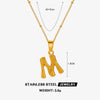 Wholesale Stainless Steel And Titanium Steel Ins Style Letter Pendant Necklace With Electroplating And Cross Chain For Women