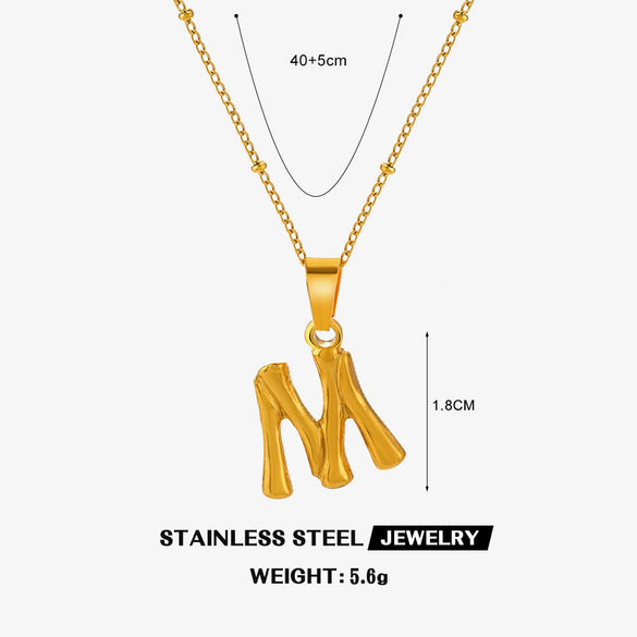 Wholesale Stainless Steel And Titanium Steel Ins Style Letter Pendant Necklace With Electroplating And Cross Chain For Women
