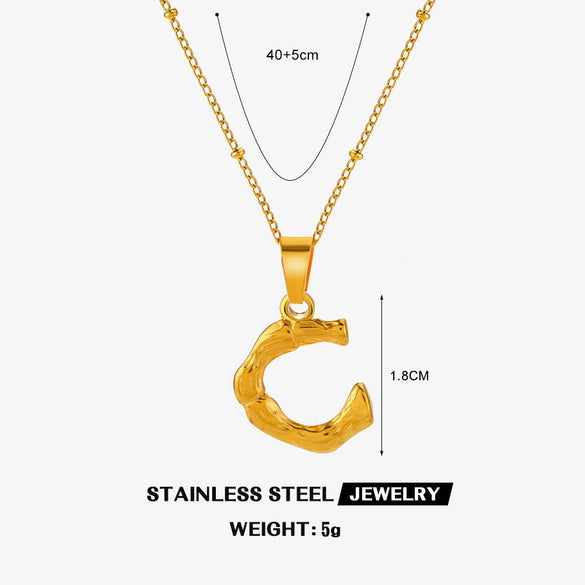 Wholesale Stainless Steel And Titanium Steel Ins Style Letter Pendant Necklace With Electroplating And Cross Chain For Women