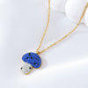 Wholesale Stainless Steel And Titanium Steel Insect And Mushroom Pendant Necklace For Women With Electroplating Light Luxury Style