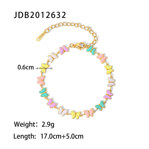 Wholesale Stainless Steel And Titanium Steel Insectshaped Women's Necklace Electroplated Light Luxury Jewelry