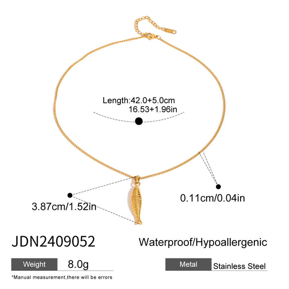 Wholesale Stainless Steel And Titanium Steel Jewelry Geometric Necklace With Electroplating For Women