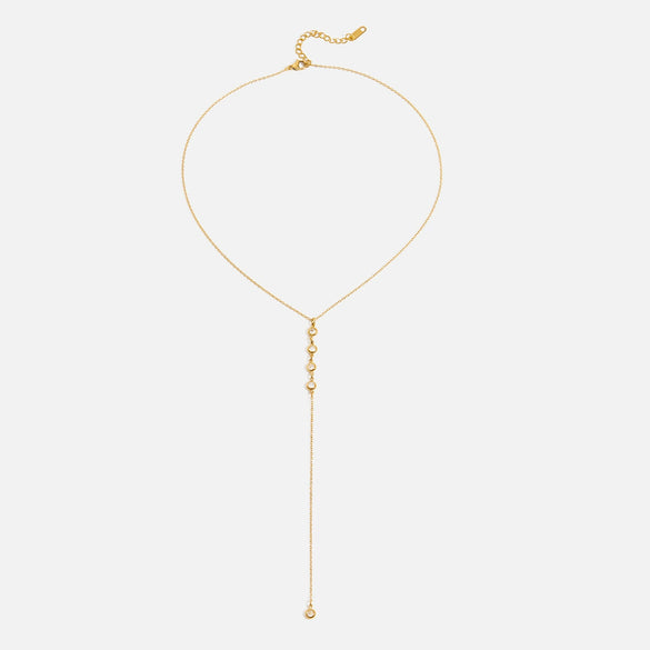 Wholesale Stainless Steel And Titanium Steel Jewelry Geometric Pendant With Yshaped Chain Electroplating Design