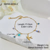 Wholesale Stainless Steel And Titanium Steel Jewelry Set With Heart Drop Bell Patterns Electroplated For Women