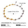 Wholesale Stainless Steel And Titanium Steel Jewelry With Heart Water Drop And Bell Patterns Electroplated Love Necklace And Non Fading Earrings For Women