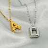 Wholesale Stainless Steel And Titanium Steel Letter Clip Bead Necklace With Polishing Treatment And Fashionable Design