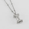 Wholesale Stainless Steel And Titanium Steel Letter Clip Bead Necklace With Polishing Treatment And Fashionable Design
