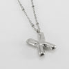 Wholesale Stainless Steel And Titanium Steel Letter Clip Bead Necklace With Polishing Treatment And Fashionable Design