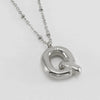Wholesale Stainless Steel And Titanium Steel Letter Clip Bead Necklace With Polishing Treatment And Fashionable Design