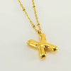 Wholesale Stainless Steel And Titanium Steel Letter Clip Bead Necklace With Polishing Treatment And Fashionable Design
