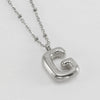 Wholesale Stainless Steel And Titanium Steel Letter Clip Bead Necklace With Polishing Treatment And Fashionable Design