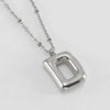 Wholesale Stainless Steel And Titanium Steel Letter Clip Bead Necklace With Polishing Treatment And Fashionable Design
