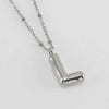 Wholesale Stainless Steel And Titanium Steel Letter Clip Bead Necklace With Polishing Treatment And Fashionable Design