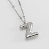Wholesale Stainless Steel And Titanium Steel Letter Clip Bead Necklace With Polishing Treatment And Fashionable Design