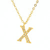 Wholesale Stainless Steel And Titanium Steel Letter Necklace Electroplated Cross Chain Style For Unisex