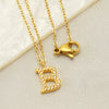 Wholesale Stainless Steel And Titanium Steel Letter Necklace Electroplated Cross Chain Style For Unisex
