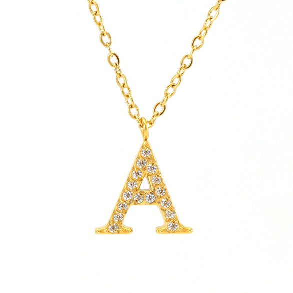 Wholesale Stainless Steel And Titanium Steel Letter Necklace Electroplated Cross Chain Style For Unisex