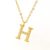 Wholesale Stainless Steel And Titanium Steel Letter Necklace Electroplated Cross Chain Style For Unisex