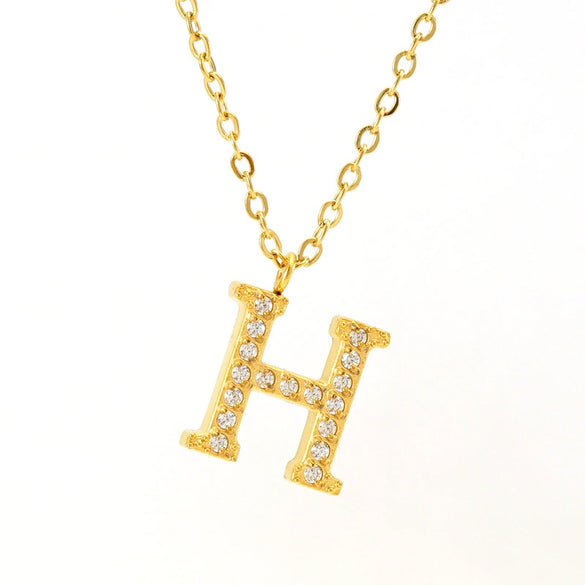 Wholesale Stainless Steel And Titanium Steel Letter Necklace Electroplated Cross Chain Style For Unisex