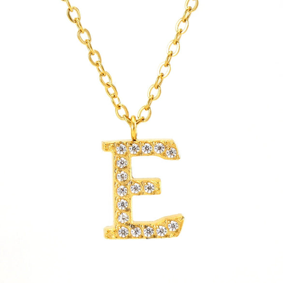 Wholesale Stainless Steel And Titanium Steel Letter Necklace Electroplated Cross Chain Style For Unisex