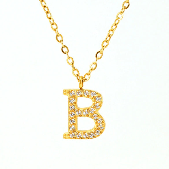 Wholesale Stainless Steel And Titanium Steel Letter Necklace Electroplated Cross Chain Style For Unisex