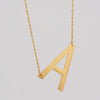 Wholesale 316L Stainless Steel And 316L Stainless Steel Letter Pendant Necklace For Women With Cross Chain And Electroplating Treatment