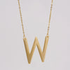 Wholesale 316L Stainless Steel And 316L Stainless Steel Letter Pendant Necklace For Women With Cross Chain And Electroplating Treatment