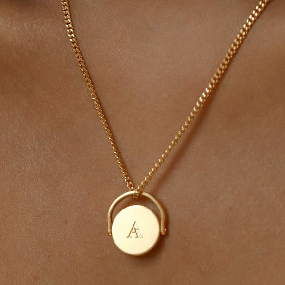 Wholesale Stainless Steel And Titanium Steel Letter Pendant Ochain Necklace With Dripping Oil Design