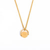 Wholesale Stainless Steel And Titanium Steel Letter Pendant Ochain Necklace With Dripping Oil Design