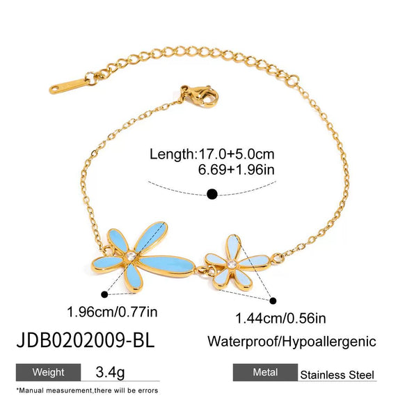 Wholesale Stainless Steel And Titanium Steel Light Luxury Geometric And Flower Pattern Electroplated Women's Necklace