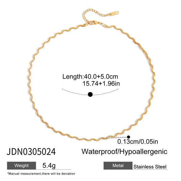 Wholesale Stainless Steel And Titanium Steel Light Luxury Geometric Necklace With Electroplating