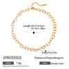 Wholesale Stainless Steel And Titanium Steel Light Luxury Geometric Necklace With Electroplating
