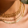 Wholesale Stainless Steel And Titanium Steel Light Luxury Geometric Necklace With Electroplating
