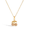 Wholesale Stainless Steel And Titanium Steel Light Luxury Niche Highend Cherry Zircon Women's Necklace With Electroplating