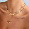 Wholesale Stainless Steel And Titanium Steel Light Luxury Niche Highend Cherry Zircon Women's Necklace With Electroplating