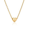 Wholesale Stainless Steel And Titanium Steel Love Heart And Letter Design Necklace For Women With Electroplating