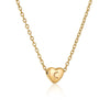 Wholesale Stainless Steel And Titanium Steel Love Heart And Letter Design Necklace For Women With Electroplating
