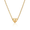 Wholesale Stainless Steel And Titanium Steel Love Heart And Letter Design Necklace For Women With Electroplating