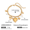 Wholesale Stainless Steel And Titanium Steel Love Necklace With Geometric Pendant And Regular Chain Electroplated