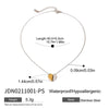 Wholesale Stainless Steel And Titanium Steel Love Split Pendant Necklace With Electroplating Treatment