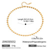 Wholesale Stainless Steel And Titanium Steel Necklace Old Money Style Geometric Shape Electroplated
