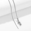 Wholesale Stainless Steel And Titanium Steel Ochain Clavicle Necklace With Geometric Beaded Pendant And Real Gold Plating For Women