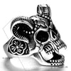 Wholesale Stainless Steel And Titanium Steel Ring Men's And Unisex Jewelry Vintage Sheep Head Geometric Handmade