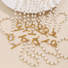 Wholesale 316L Stainless Steel And 316L Stainless Steel Sea Life Pattern Freshwater Pearl Ot Buckle Necklace And Bracelet Set 18K Gold Plated Fashion Style For Women