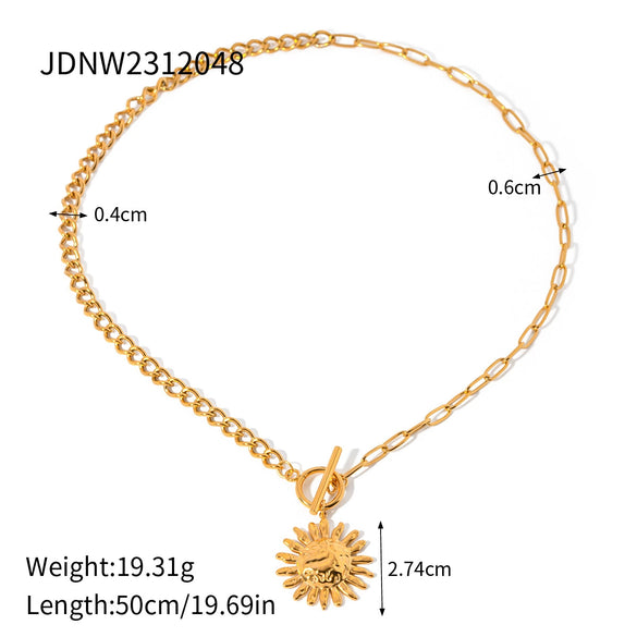 Wholesale Stainless Steel And Titanium Steel Star Zircon Necklace Pendant With Geometric Design And Electroplating For Women