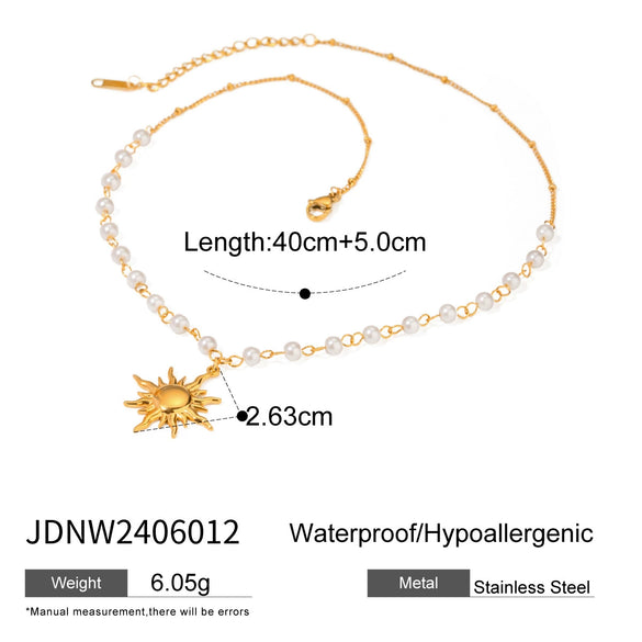 Wholesale Stainless Steel And Titanium Steel Star Zircon Necklace Pendant With Geometric Design And Electroplating For Women