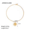 Wholesale Stainless Steel And Titanium Steel Star Zircon Necklace Pendant With Geometric Design And Electroplating For Women