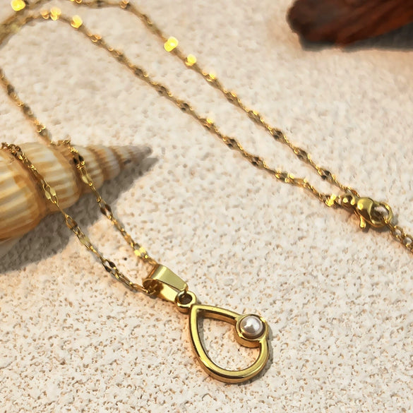 Wholesale Stainless Steel And Titanium Steel U Shaped Retro Minimalist Unisex Necklace With Cross Chain And Electroplating Design