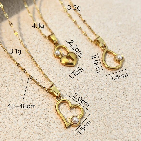 Wholesale Stainless Steel And Titanium Steel U Shaped Retro Minimalist Unisex Necklace With Cross Chain And Electroplating Design